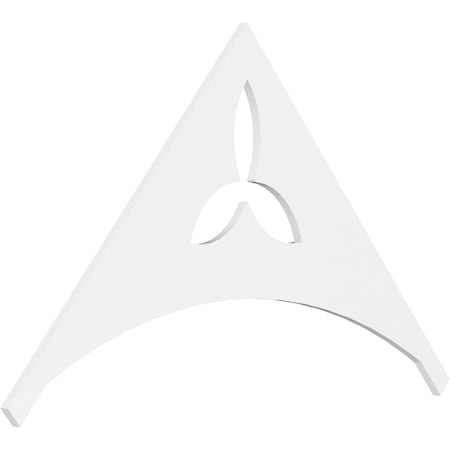 Ekena Millwork Pitch Naple Architectural Grade PVC Gable Pediment, 60"W x 35"H x 1"P (14/12) GPP060X035X100NAP